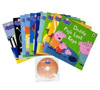 Peppa Pig Orange Bag 10 Books Collection Set including CD (The Toy Cupboard, A Trip to the Moon, Horsey Twinkle Toes, Mr Fox’s Shop,Wishing Well, The Naughty Tortoise, The Fancy Dress Party & More)