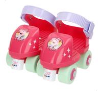 Peppa Pig Patines 4 ruedas, talla 22 a 29, máx. 20 kg, niños +3 años, medidas, talla ajustable, freno delantero, diseño colorido, desarrollo de la motricidad fina y estabilidad, actividades exterior,