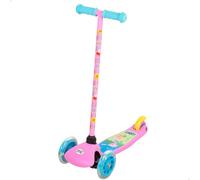 Peppa Pig Patinete 3 Ruedas con Luces, 55x23x68 cm, +3 años, Máx. 20 kg, Estable, Base Antideslizante, Colorido Jeorge y Pepa Pig, Motricidad, Actividades Exterior niños (77759)