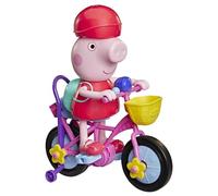 Peppa Pig, Pedaleando con Peppa, Set de Juego con Figura interactiva y Bicicleta - Versión en español