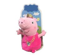 Peppa Pig - Peluche Peppa disfrazada de Princesa con Collar 27cm Blister - Calidad Super Soft