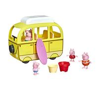 Peppa Pig Juguete preescolar Peppa's Beach Campervan – 10 piezas, ruedas, 3+ años, multicolor F3632