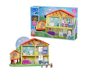 Peppa Pig Peppa’s Adventures Peppa's Playtime to Bedtime House Pre-school Toy, Speech, Light and Sounds, Ages 3 and Up , Red