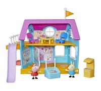 Peppa Pig Peppa’s Club - La casita de Juegos de Peppa - Juguete Preescolar - Efectos de Sonido - 2 Figuras, 7 Accesorios - A Partir de 3 años