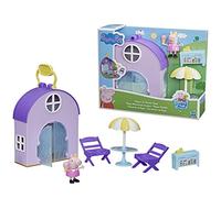 Peppa Pig Peppa's Club Peppa's Ice Cream Shop - Juguete Preescolar, 1 Figura, 4 Accesorios, asa de Transporte, para Edades de 3 años en adelante, Multicolor (F4387)