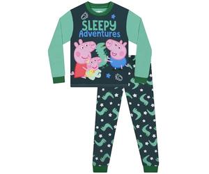 Peppa Pig Pijama Niño George, Pijama Infantil Manga Larga, Conjunto Pjs George Pig 4-5 años