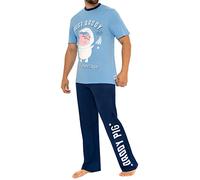 Peppa Pig Pijama para Hombre Daddy Pig PJS Azul X-Large