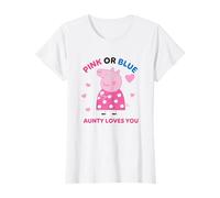 Peppa Pig Pink Or Blue Aunty Pig Loves You Camiseta