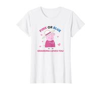 Peppa Pig Pink Or Blue Grandma Pig Loves You Camiseta