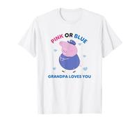 Peppa Pig Pink Or Blue Grandpa Pig Loves You Camiseta