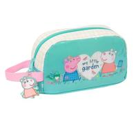 PEPPA PIG PRETTY FLOWERS - Porta Desayunos Térmico, Termo, Portatodo, Calidad y Máxima Resistencia, Porta Comida, Recreo, 21.5x6.5x12 cm