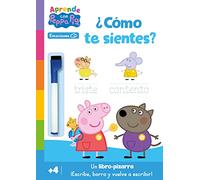Peppa Pig. Primeros aprendizajes - Aprende con Peppa. ¿Cómo te sientes? (Libro-pizarra): ¡Escribe, borra y vuelve a escribir! (Altea)