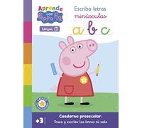 Peppa Pig. Primeros aprendizajes - Aprende Lengua con Peppa Pig. Escribo letras minúsculas (+3 años): Cuaderno preescolar: Traza y escribe las letras tú solo (Altea)