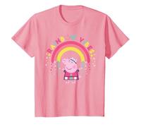 Peppa Pig Rainbow Vibes Stars Happy Friends Classic Forever Camiseta