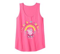 Peppa Pig Rainbow Vibes Stars Happy Friends Classic Forever Camiseta sin Mangas