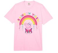 Peppa Pig Rainbow Vibes Stars Happy Friends Classic Forever Comfort Colors Adult Heavyweight T-Shirt