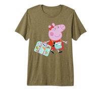 Peppa Pig Ready To Travel UK To USA Suitcase Camara Glasses Camiseta Premium
