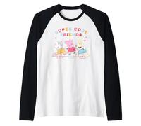 Peppa Pig Rebecca Rabbit Suzy Sheep Friends Classic Forever Camiseta Manga Raglan