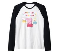 Peppa Pig Rebecca Rabbit Suzy Sheep Super Genial Rebecca Rabbit Friends Camiseta Manga Raglan