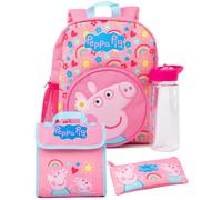 Peppa Pig Rosado Character Juego de mochila de 4 piezas Chicas