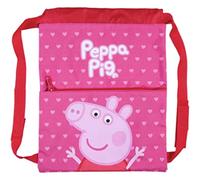 Peppa Pig Saco Rosa con Estampados Divertidos y Asas Acolchadas