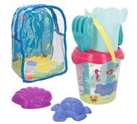 Peppa Pig Set cubo playa con accesorios y mochila transporte