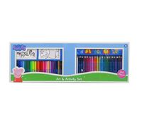 Peppa Pig, Set de Actividades con 100 Piezas, Material Escolar para Colorear (CyP Brands)