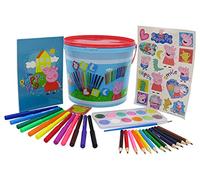 Peppa Pig, Set de Actividades con 46 Piezas, Material Escolar para Colorear (CyP Brands)