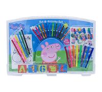 Peppa Pig, Set de Actividades con 60 Piezas, Material Escolar para Colorear (CyP Brands)