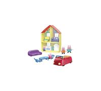 Peppa Pig Set de casa de Peppa y su familia, Accesorios divertidos incluidos, Juguete para niños de 3 años