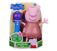 Peppa Pig, Sing With Me Peppa Peluche interactivo musical con micrófono Regalo para niños en edad preescolar