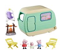 Peppa Pig Three Little Piggies Caravan Playset with 3 Figures, Including Baby Ev
