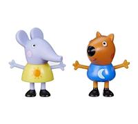 Peppa Pig Toys Peppa's Best Friends Emily Elephant y Freddy Fox, paquete de 2, juguete preescolar a escala de 3 pulgadas