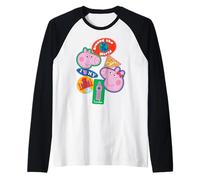 Peppa Pig Travel Patches Around The World Cairo India London Camiseta Manga Raglan
