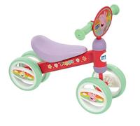 COLORBABY Peppa Pig Triciclo bebé, 47x25x37 cm, Máx. 15 kg + 1 año, 3 Ruedas antipinchazos, Asiento ergonómico, Estructura Estable, Diseño Colorido, Bicicleta sin Pedales (77758)