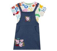 Peppa Pig Vestido niña, Conjunto Vestido con Top, Ropa de Niña 3-4 Años