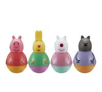 Peppa Pig Weebles Peppa & Friends Figure Pack, Chunky Moulded Figures Pack of 4, First Toy, Preschool Imaginative Play