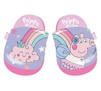 Peppa Pig Zapatillas de Casa Abiertas Niña - Pantuflas con Suela Antideslizante y Diseño de Arcoíris, (32/33, Sistema tallas calzado EU, Niño (2-5 años), Mujer, Números (rango), Ancho, 32, 33)