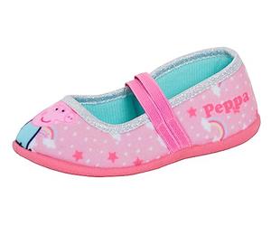 Peppa Pig Zapatillas niñas Zapatos de Ballet con Correa elástica para niños Zapatos de casa