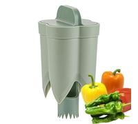 Pepper Corer - Chili Corer, Vegetable Deseeder Tool | Twist Seed Remover for Peppers, Jalapeños, Cucumbers, Tomatoes, Bell Peppers, Calabacines, Kitchen Gadgets for Fast Cooking & Meal Preparation