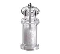 Pepper Grinder, Manual Salt Shaker, Refillable Mill, Clear Seasoning Jar, Adjustable Kitchen Gadget for Cooking Peppercorns in Apartment Home BBQ and Everyday Meal Prep