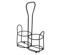 Pepper Grinder Metal Stand, Salt and Pepper Mill Holder, Stainless Steel Storage Bracket, Stable Organizer Rack for Home Kitchen, Dining Mesa, Family, Friends More