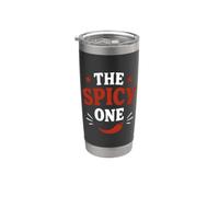 Pepper Hot Chili Lover Funny Foodie Humor The Spicy One Vaso térmico de acero inoxidable de doble pared