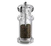 Pepper Mill Grinder, Manual Sal y Pepper Mincer, Adjustable Coarseness Refillable Spices Container, Stainless Steel Shakers for Seasoning Peppercorns, 2,56 x 2,56 x 5,31 pulgadas