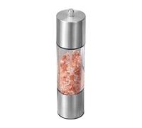 Pepper Mill - Salt Grinder | Pepper Grinder | Stainless Steel Manual Press Type Mill | Kitchen Condiment Dispenser | Adjustable Seasoning Shaker | Refillable Seasoning Processor for Home Kitchen Use