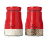Pepper Shaker Set - Enhances Your Seasoning Experience | Large Capacity Shakers Metal Lids Glass Bottom Refillable | For Home Apartment Kitchen Dormitory Farmhouse Countertop Restaurant Camping RV Pra