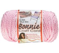 Pepperell Bonnie Cordón para Manualidades de macramé de 6 mm, 91,5 m, Rosa