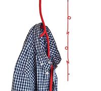 Peppermint Products Loop Rope - Perchero de cuerda rojo | 240 cm | Cuerda PP de acero al carbono | 4 trabillas | 20 kg | 6 años de garantía | Handmade Berlin | MoMA Store | Entrada
