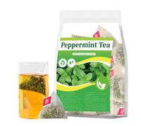 Peppermint Tea Bags, Premium Natural Peppermint Leaves, Refreshing & Minty Flavor, Caffeine Free Herbal Tea (1 Pack)