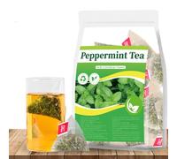 Peppermint Tea-Organic Peppermint Tea,Hand-Picked Made with Natural Leaves, Individually Wrapped Bags 30 Teabags No Additives & Caffeine Free. (3pcs)